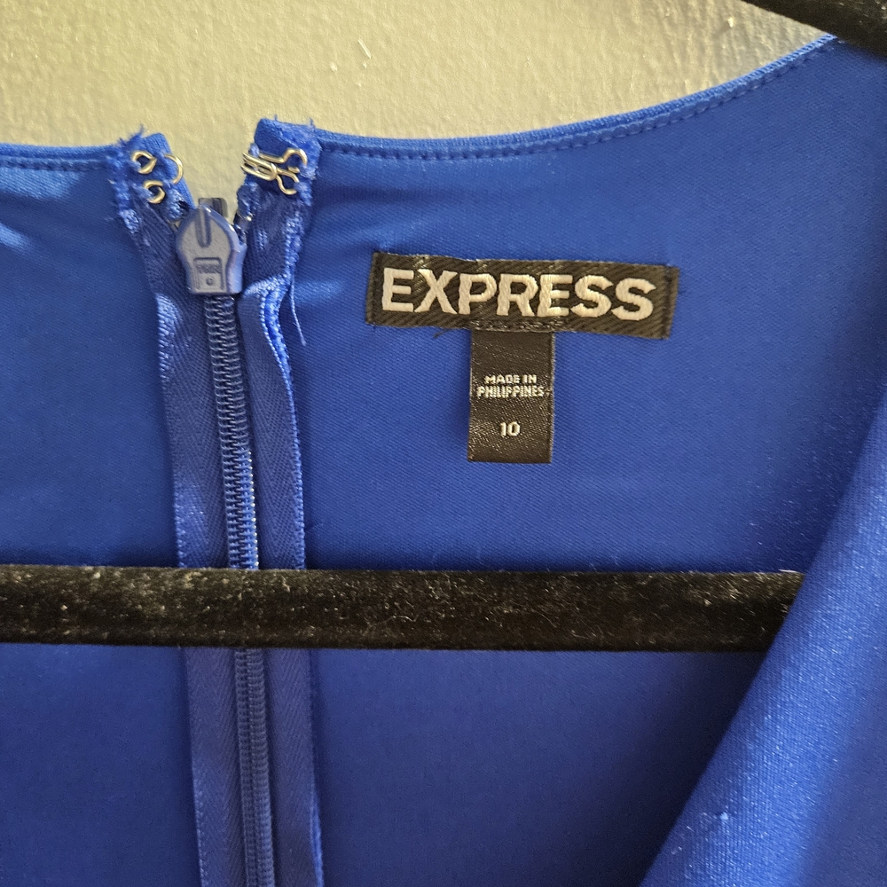 Express Women's Navy Cutout Mini Dress - Picture 2 of 4